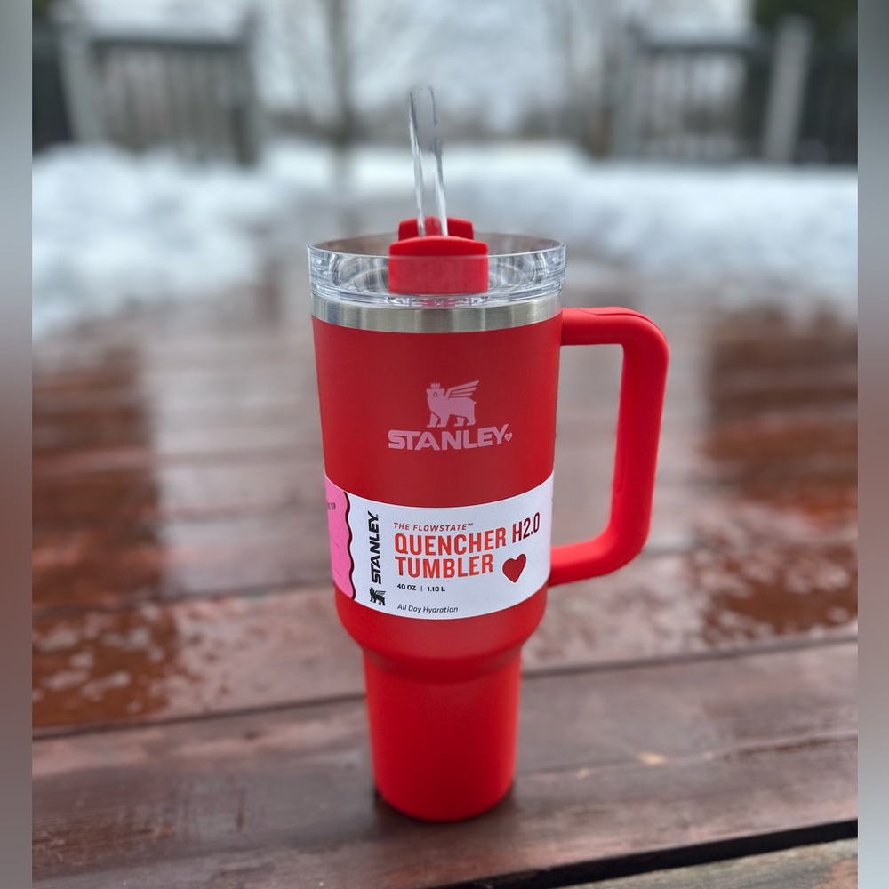 Stanley Flowstate Quencher 40oz Target Red Valentines Day Exclusive Tumbler